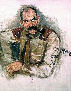 Ilya Repin Portrait of painter Akseli Gallen-Kallela oil on canvas